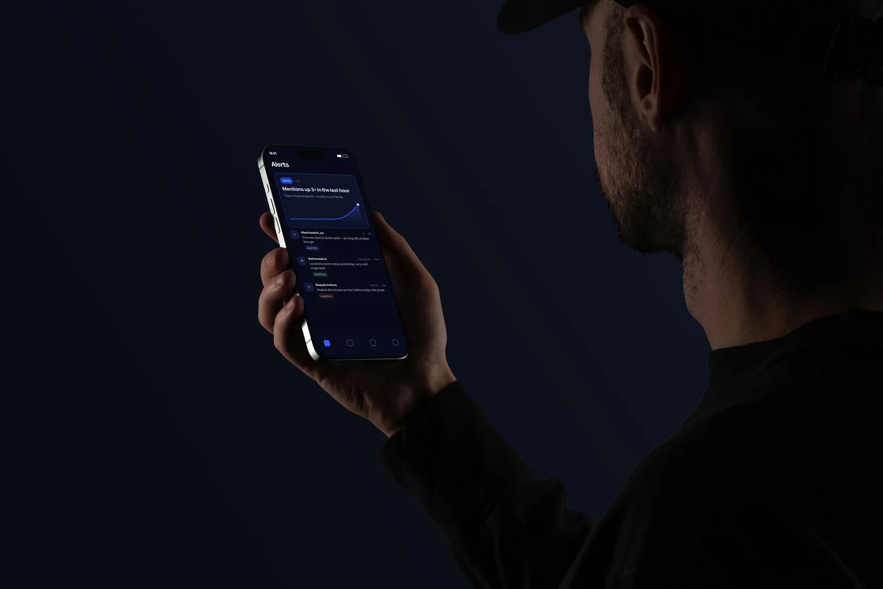 تنبيه فوري في التطبيق